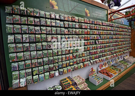 Une variété de semences à vendre dans un magasin situé dans le quartier des fleurs à Amsterdam, Hollande. Banque D'Images