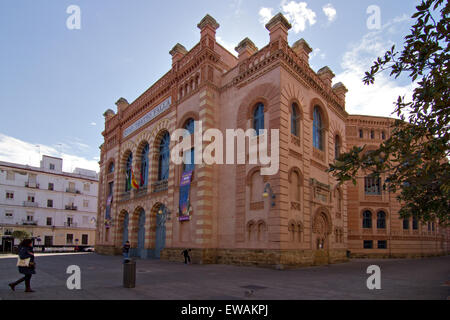 Le Gran Teatro Falla. Théâtre à Cadix, Espagne. Banque D'Images