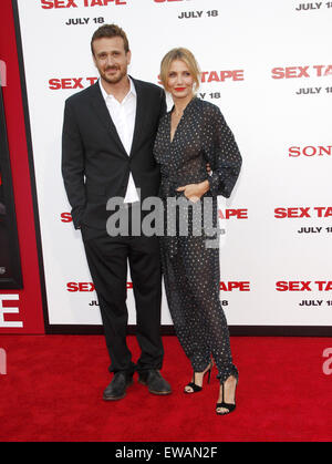 Jason Segel et Cameron Diaz Banque D'Images