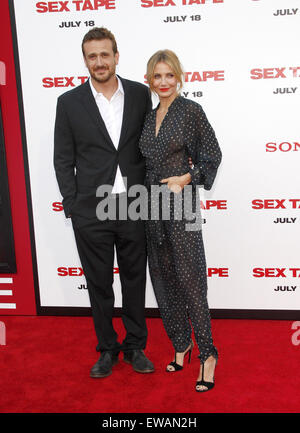 Jason Segel et Cameron Diaz Banque D'Images