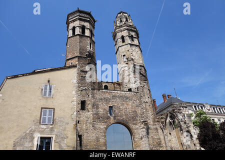 Ruines de la cathédrale de Macon en France Cathedrale le Vieux Saint-Vincent Banque D'Images