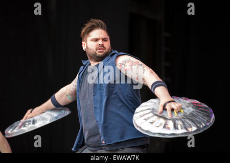 Londres, Royaume-Uni. 21 Juin, 2015. Stomp effectuer at West End Live 2015 à Trafalgar Square. Credit : Keith Larby/Alamy Live News