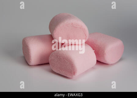 Les guimauves white est un doux confiseries Banque D'Images