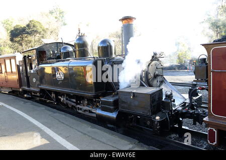 Puffing Billy Steam Train à Dandenong Australie Victoria Banque D'Images