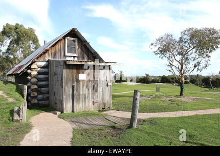 Vieille maison de bois en pays Australie Victoria Banque D'Images
