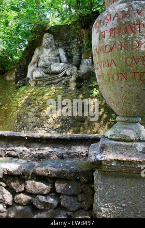 Sacro Bosco, Bomarzo, Viterbe, Latium, Italie Banque D'Images