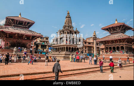 Patan, Népal (Kathmandu) Sub-Metropolitan Ville Durbar Square. Banque D'Images