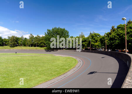 Maindy Stadium, piste cyclable, Maendy, Cardiff, Pays de Galles, Royaume-Uni. Banque D'Images