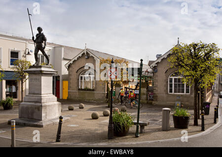 L'Irlande, Co Wexford, Wexford Town Quay Street, commune, Arènes, 1798 marché extérieur memorial Banque D'Images