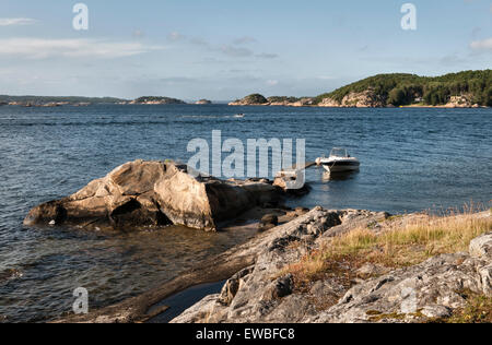 La Norvège - l'été sur l'île de Søndre Sandøy, une des îles au sud de Hvaler Oslo près de la côte suédoise Banque D'Images