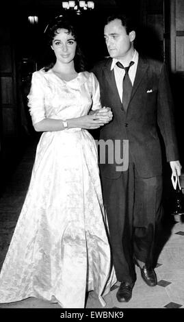 Elizabeth Taylor,Mike Todd 1965 Banque D'Images