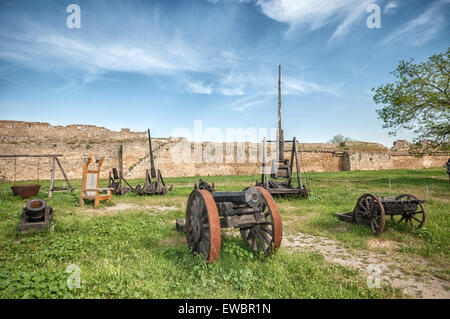 Arme ancienne cannon dans Akkerman forteresse à Belgorod-Dnestrovsky, Ukraine Banque D'Images