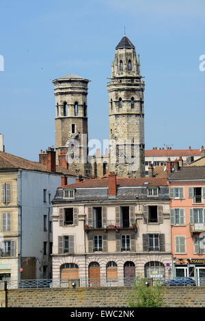 Ruines de la cathédrale de Macon en France Cathedrale le Vieux Saint-Vincent Banque D'Images