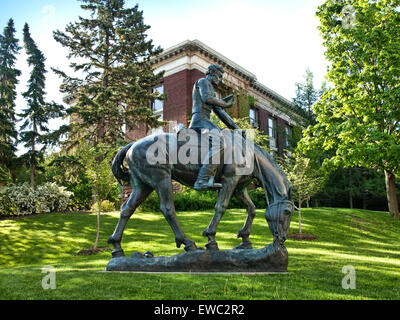 Syracuse, New York, USA, Mai 24,2015. Anna Hyatt Huntington's 'jeunes Lincoln sur l' Banque D'Images