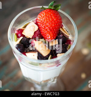 Petit-déjeuner sain milkshake smoothie Banque D'Images