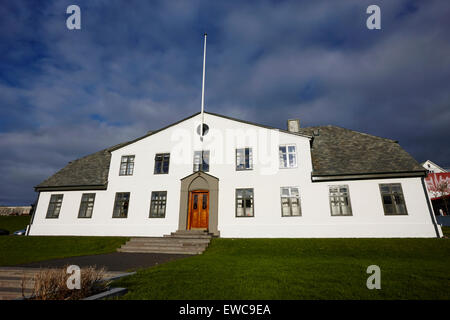 Stjornarradid cabinet du premier ministre du gouvernement à la Chambre l'Islande Reykjavik Banque D'Images