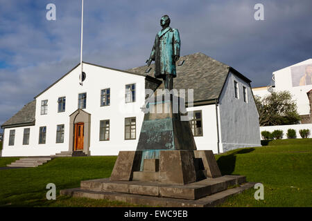 Stjornarradid cabinet du premier ministre du gouvernement à la Chambre l'Islande Reykjavik Banque D'Images