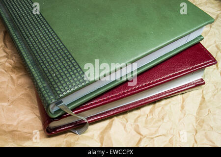 Deux livres avec des obturateurs Banque D'Images