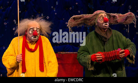 Slava's Snowshow au Tel Aviv Performing Arts Centre, à Tel Aviv, à l'OB 3 juin 2015. Banque D'Images