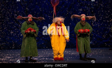 Slava's Snowshow au Tel Aviv Performing Arts Centre, à Tel Aviv, à l'OB 3 juin 2015. Banque D'Images