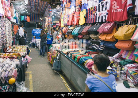 Marché des dames à Mongkok Tung Choi Street de Hong Kong. Banque D'Images