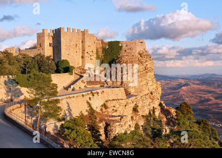 Château Venere, Erice, Sicile Banque D'Images