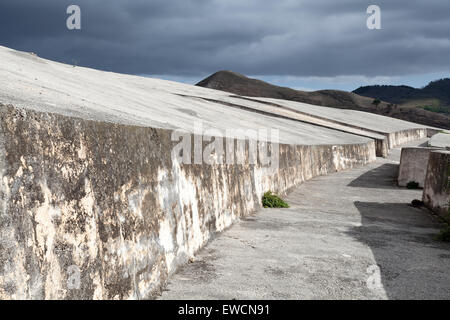 Cretto di Burri, tremblement de béton dans l'ouest de la Sicile memorial Banque D'Images