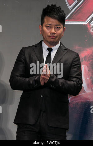 Tokyo, Japon. 23 Juin, 2015. Comédien et acteur Hiroyuki Miyasako assiste à la première japonaise pour le film 'Avengers : Uncanny X-Men' dans le centre-ville de Tokyo, Japon le 23 juin 2015. Le film sera distribué au Japon par Walt Disney Studio le Japon avec une sortie de 4 juillet. Credit : Rodrigo Reyes Marin/AFLO/Alamy Live News Banque D'Images