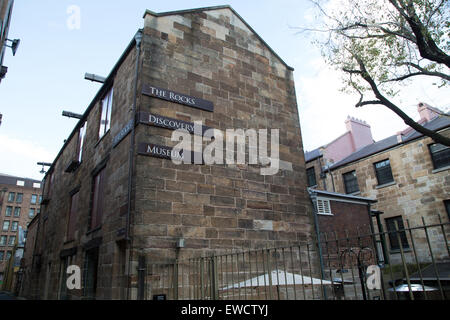 Les roches Discovery Museum à 2-8 Kendall Lane à Sydney, Australie. Banque D'Images