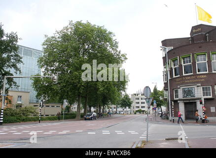 Maliesingel, Utrecht, Pays-Bas, une partie de la route pour la première étape contre la montre au cours de l'édition 2015 du Tour de France Banque D'Images