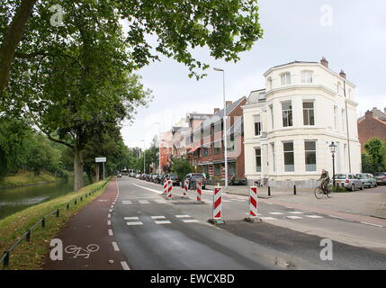 Maliesingel, Utrecht, Pays-Bas, une partie de la route pour la première étape contre la montre au cours de l'édition 2015 du Tour de France Banque D'Images