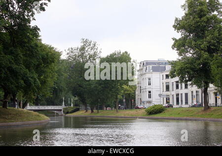 Maliesingel, Utrecht, Pays-Bas, une partie de la route pour la première étape contre la montre au cours de l'édition 2015 du Tour de France Banque D'Images