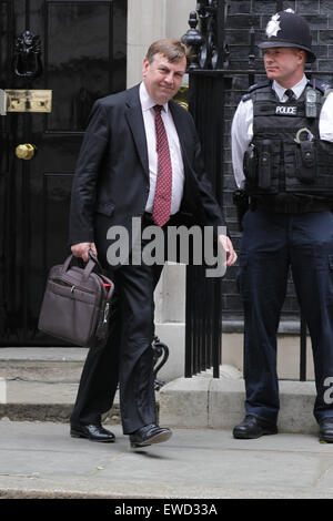 Londres, Royaume-Uni, 23 juin 2015 : John Whittingdale vu à Downing Street à Londres : Crédit WFPA/Alamy Live News Banque D'Images