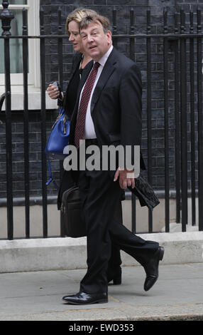 John Whittingdale vu à Downing Street à Londres : Crédit WFPA/Alamy Live News Banque D'Images