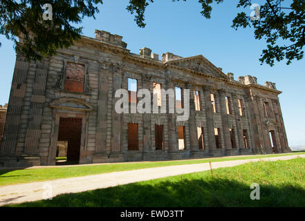 La ruine de Sutton Scarsdale Hall, près de Chesterfield dans le Derbyshire, Angleterre Royaume-uni Banque D'Images