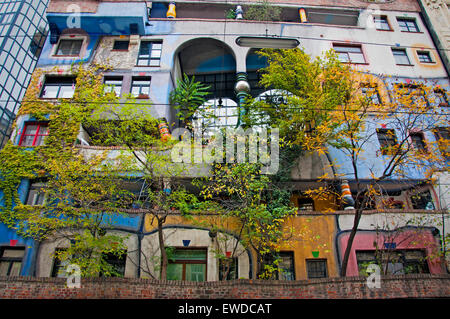 Maison Hundertwasser. Banque D'Images