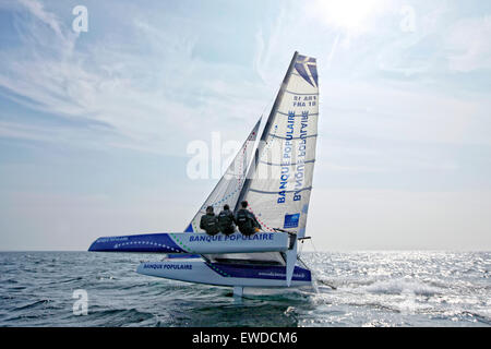 Le diam 24 le nouveau bateau pour le Tour de France à la voile 2015. Banque D'Images