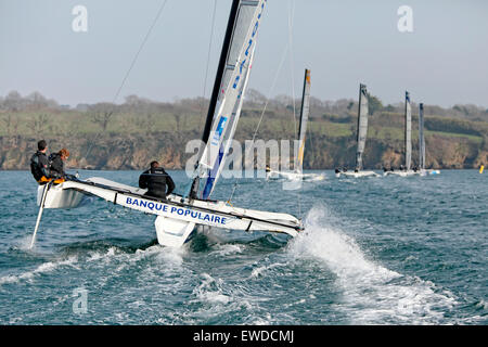 Le diam 24 le nouveau bateau pour le Tour de France à la voile 2015. Banque D'Images