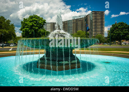 Fontaine à ovale Eakins à Philadelphie, Pennsylvanie. Banque D'Images