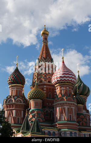 La Cathédrale Saint-Basile, à la Place Rouge de Moscou, Russie. Banque D'Images