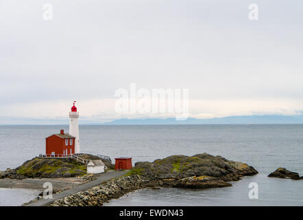 Le phare de Fisgard à Victoria (Colombie-Britannique) Banque D'Images