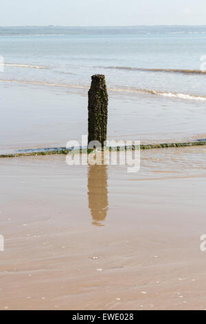 La côte anglaise à Littlestone sur mer,Kent Banque D'Images