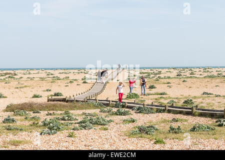 La promenade de Dungeness, Kent, Angleterre Banque D'Images