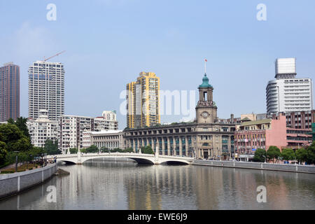 Shanghai - Henan Road Suzhou River ( Creek près du Bund ) Chine Chinese Banque D'Images