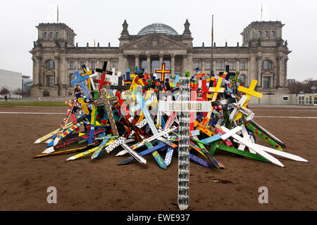 Berlin, Allemagne, 170 traverse n'oubliez pas les 17 millions de morts de la Première Guerre mondiale Banque D'Images