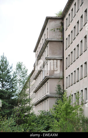 Binz, Allemagne, Détail du colosse de Ruegen sur Prora Banque D'Images