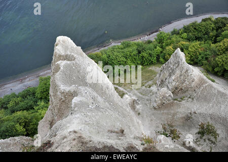 Karlsruhe, Allemagne, près de la falaise sur Koenigsstuhl Ruegen Banque D'Images