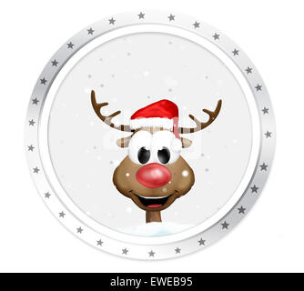 Icône isolée ronde Banque D'Images