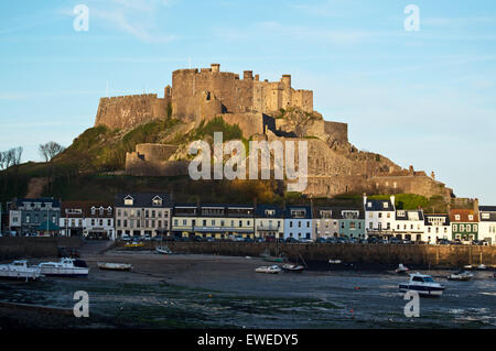 (Gorey) Mont Orgueil Castle, Jersey, Channel Islands Banque D'Images