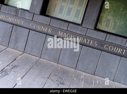 Coin Highbury Magistrates Court, au nord de Londres Banque D'Images